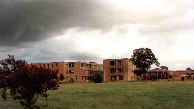 Former Madeley College from Manor Park Farm Side