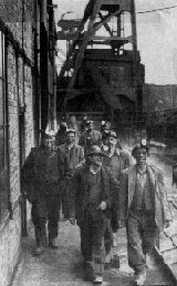 Men Leaving Shift - Madeley Colliery
